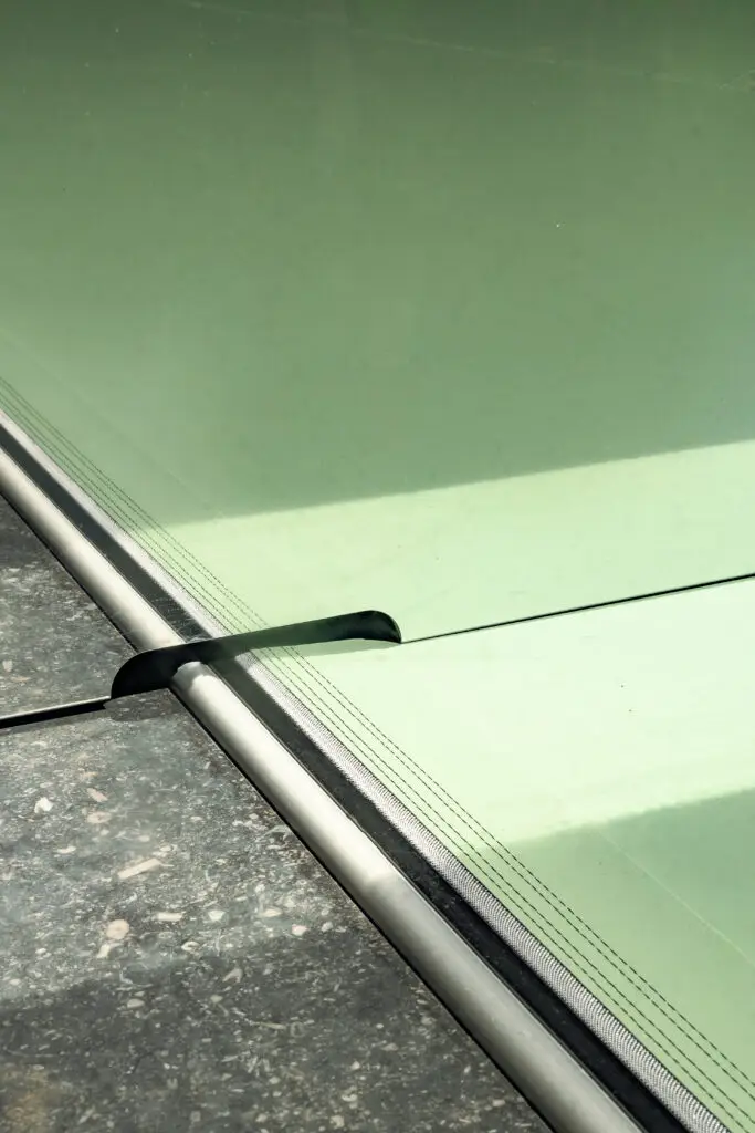 Close up van het doek van een hoogwaardige zwembadafdekking van Zwembadcovers door Coverseal